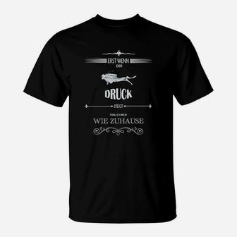 Schwarzes T-Shirt Luftfahrtmotiv Letzte Schraube...Zuhause, Piloten Design - Seseable