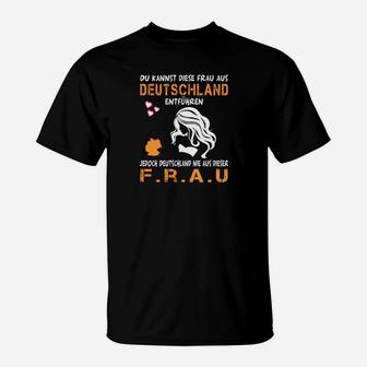 Schwarzes T-Shirt mit deutschem Spruch, Grafikdesign für Erwachsene - Seseable