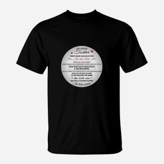 Schwarzes T-Shirt Ode an die Freude, Rundtext Design - Seseable