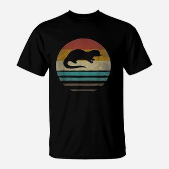 Sea Otter Retro Vintage T-Shirt - Seseable