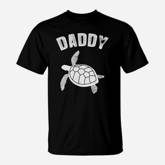 Sea Turtle Sea Turtle Daddy, dad birthday gifts T-Shirt - Seseable