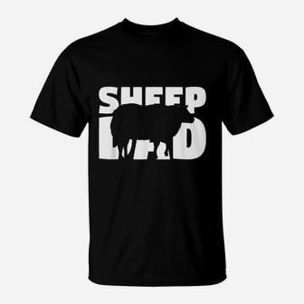 Sheep Dad Sheep Lover Gift For Father T-Shirt - Seseable