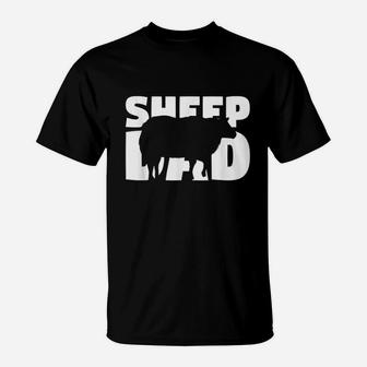 Sheep Dad Sheep Lover Gift For Father Zoo Animal T-Shirt - Seseable