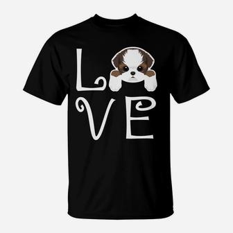 Shih Tzu Love Dog Owner Shih Tzu Puppy T-Shirt - Seseable