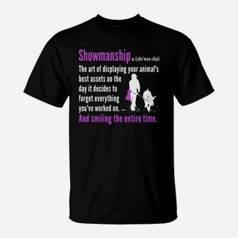 Show Pig Showmanship Shirt Livestock Showing Picksplace T-Shirt - Seseable