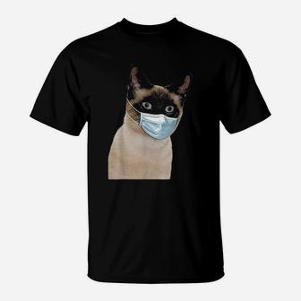 Siamese Cat Wearing Cat Love Siamese Funny Gift T-Shirt - Seseable