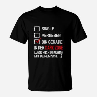 Single Vergeben-dark Zone T-Shirt - Seseable