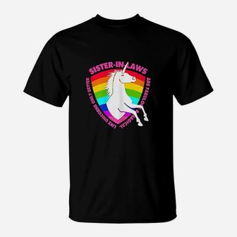 Sister In Law Unicorn Gift For Girls And Women Kids Adults T-Shirt - Seseable