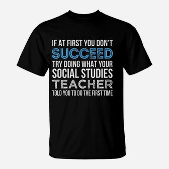 Social Studies Teacher Gift T-Shirt - Seseable