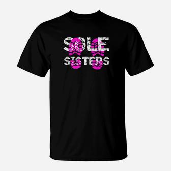 Sole Sisters Girls Hiking Girls Running Boot Prin T-Shirt - Seseable