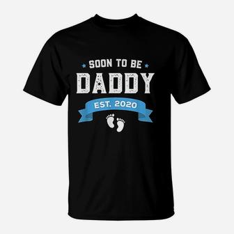 Soon To Be Daddy Est 2020 First Daddy New Dad Gift T-Shirt - Seseable