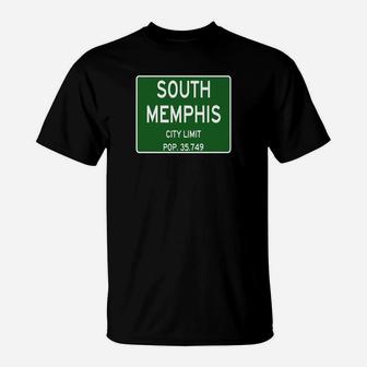 South Memphis Tennessee Street Sign T-shirt T-Shirt - Seseable