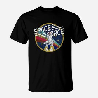 Space Force Vintage T-shirt T-Shirt - Seseable