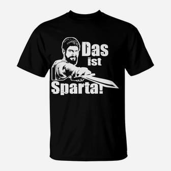 Spartanischer Krieger T-Shirt mit Das ist Sparta Aufdruck, Motiv Tee - Seseable