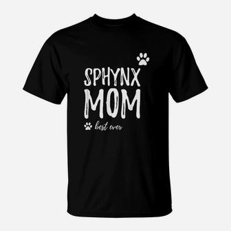 Sphynx Mom Best Ever Cat Mom T-Shirt - Seseable