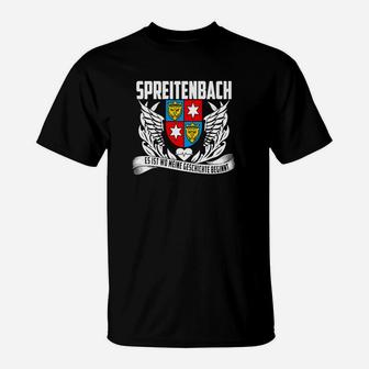 Spreitenbach Wappen Adler Herren T-Shirt - Schwarz, Stolz & Tradition - Seseable