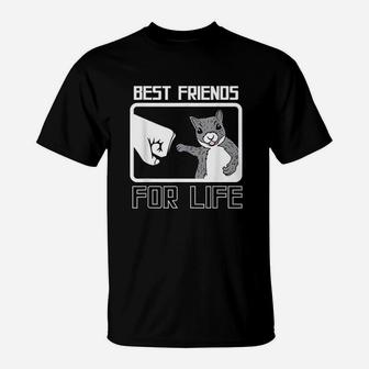 Squirrel Best Friend For Life, best friend gifts, gifts for your best friend, gifts for best friend T-Shirt - Seseable