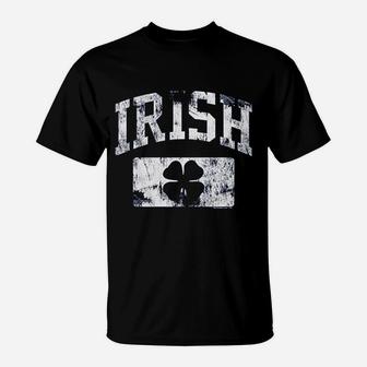 St Patricks Day Irish Athletic Vintage Distressed Irish T-Shirt - Seseable