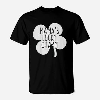 St Patricks Day Mamas Lucky Charm T-Shirt - Seseable