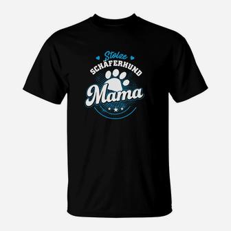 Stolze Schäferhund Mama T-Shirt - Seseable