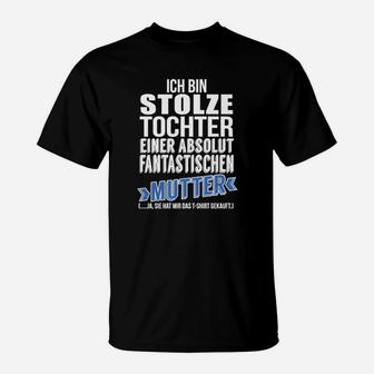 Stolze Tochter Fantastische Mutter T-Shirt, Muttertagsgeschenk - Seseable