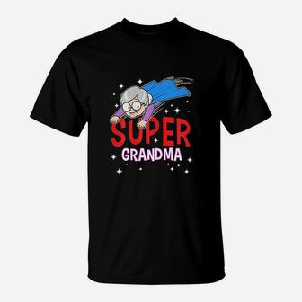 Super Grandma Superhero Grandma Granny Nana T-Shirt - Seseable