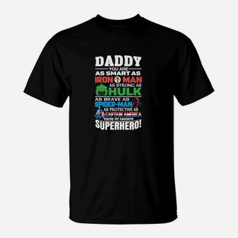 Superhelden Super-Daddy T-Shirt, Inspirierend für Väter - Seseable