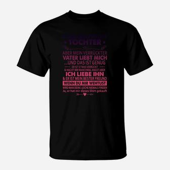 T-Shirt für Töchter mit Liebevoller Botschaft vom Vater - Seseable