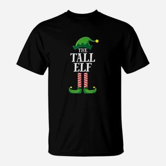 Tall Elf Matching Family Group Christmas Party T-Shirt - Seseable