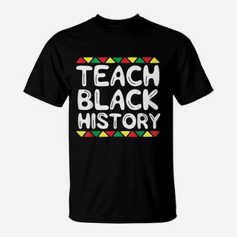 Teach Black History Teacher School African Tribal T-Shirt - Seseable