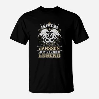 Team Janssen Lifetime Member Legend -janssen T Shirt Janssen Hoodie Janssen Family Janssen Tee Janssen Name Janssen Lifestyle Janssen Shirt Janssen Names T-Shirt - Seseable