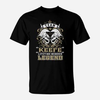 Team Keefe Lifetime Member Legend -keefe T Shirt Keefe Hoodie Keefe Family Keefe Tee Keefe Name Keefe Lifestyle Keefe Shirt Keefe Names T-Shirt - Seseable