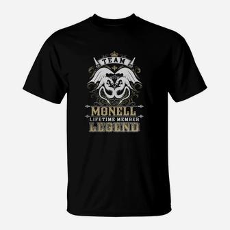 Team Monell Lifetime Member Legend -monell T Shirt Monell Hoodie Monell Family Monell Tee Monell Name Monell Lifestyle Monell Shirt Monell Names T-Shirt - Seseable