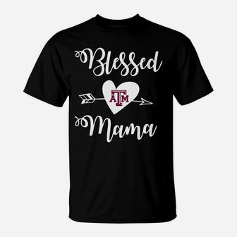 Texas Am Aggies Blessed Mama Apparel T-Shirt - Seseable
