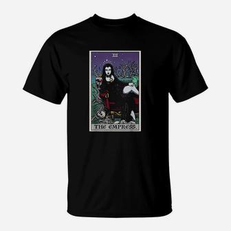 The Empress Tarot Card Halloween Vampire Gothic T-Shirt - Seseable