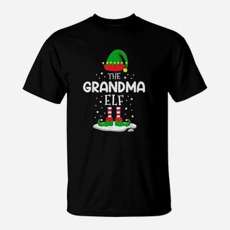 The Grandma Elf Christmas Family Matching Costume T-Shirt - Seseable