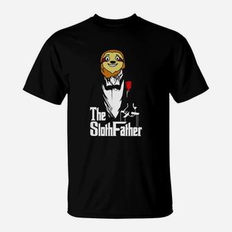 The Sloth Father, best christmas gifts for dad T-Shirt - Seseable