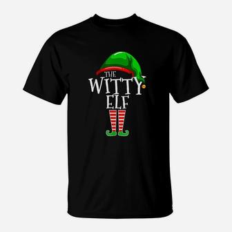 The Witty Elf Family Matching Group Christmas Gift Funny T-Shirt - Seseable
