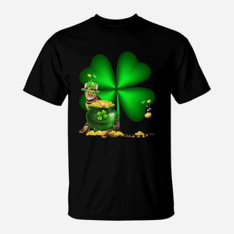 Toyger Shamrock St Patricks Day Irish Great Cat Lovers T-Shirt - Seseable