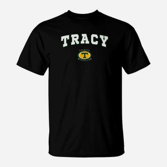 Tracy High School Bulldogs Premium C2 T-Shirt - Seseable