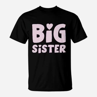 Tstars Big Sister Promoted To Big Sister Girls Outfit Toddler n Girls T-Shirt - Seseable