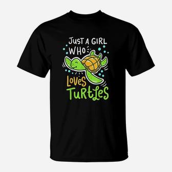 Turtle Sea Animal Shelled Reptiles Gift Tortoise T-Shirt - Seseable