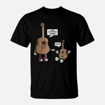Uke I Am Your Father Funny Guitar Ukulele Player Music Lover Musical Instruments T-Shirt - Seseable