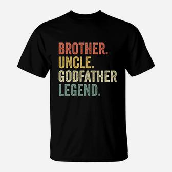 Uncle Godfather Christmas Gifts From Godchild Funny T-Shirt - Seseable
