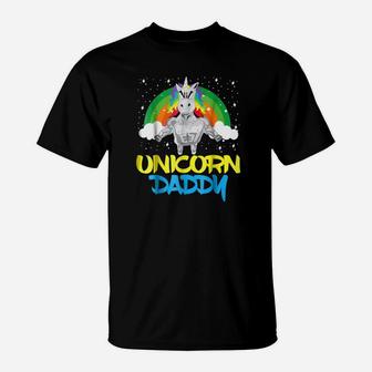 Unicorn Daddy, dad birthday gifts T-Shirt - Seseable