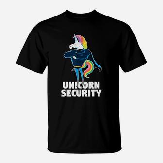 Unicorn Security Mom Dad Magical T-Shirt - Seseable