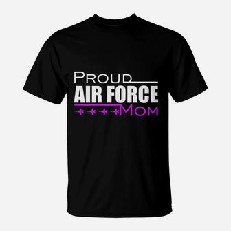 U.s. Air Force Proud Pink Mom Gift Usaf Mom T-Shirt - Seseable