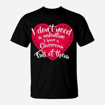 Valentines Teacher 2 ideas T-Shirt - Seseable