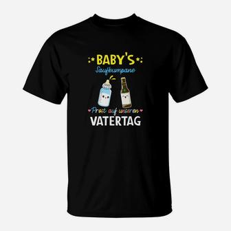Vatertag T-Shirt Baby's Subwoofer - Prost mit Baby- & Bierflaschen Motiv - Seseable