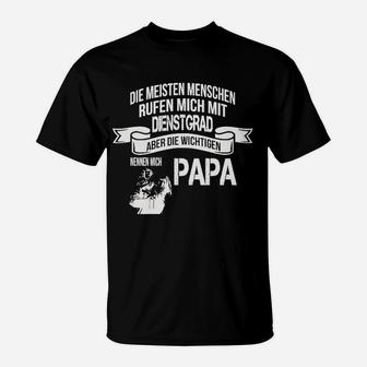 Vatertag T-Shirt Wichtiger Titel Papa, Lustig mit Motorrad-Design - Seseable